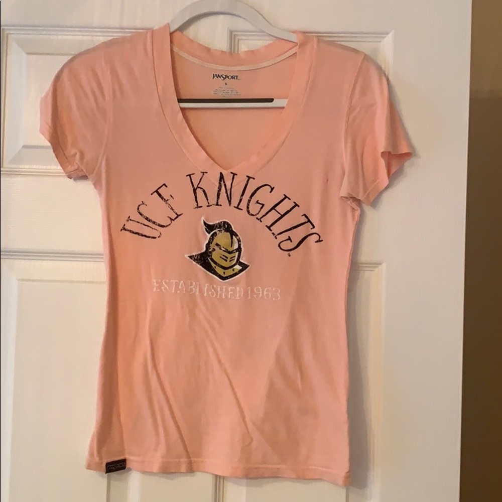 UCF Knights Pink V Neck Tee